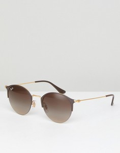 Круглые солнцезащитные очки Ray-Ban Club 0RB3578 - Коричневый