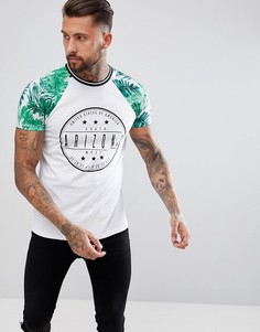 Футболка с рукавами реглан и принтом ASOS DESIGN - Белый