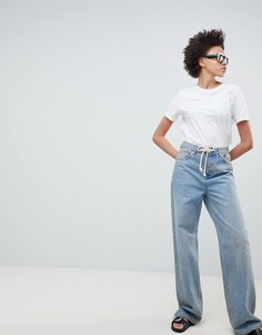 Свободные джинсы с веревочным поясом ASOS DESIGN - Синий