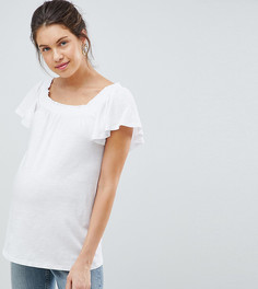 Футболка с квадратным вырезом New Look Maternity - Белый