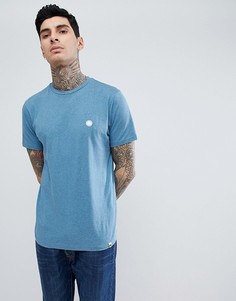 Синяя меланжевая футболка с логотипом Pretty Green Mystic - Синий