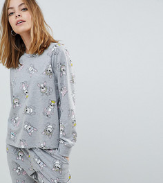 Свитшот ASOS DESIGN Petite Frenchie - Серый