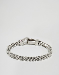 Серебристый браслет-цепочка с квадратными звеньями Tommy Hilfiger - Серебряный