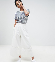 Кремовые джинсовые кюлоты ASOS DESIGN Tall - Белый
