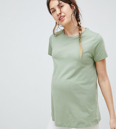 Футболка с круглым вырезом ASOS DESIGN Maternity - Зеленый