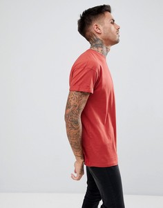 Футболка с отворотами на рукавах New Look - Коричневый