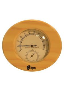 Термометр с гигрометром для бани и сауны Банные штучки