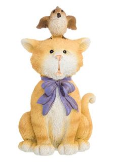Фигурка декоративная "Кот и птичка" Elan Gallery