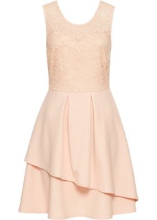 Платье с кружевной отделкой (нежно-розовый) Bonprix