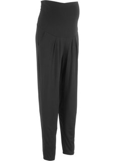 Брюки-саруэл для будущих мам (черный) Bonprix