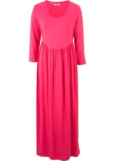 Трикотажное платье с рукавом 3/4 (ярко-розовый) Bonprix