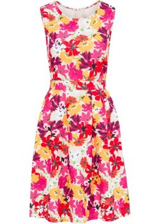 Платье с цветочным принтом (песочный с цветочным рисунком) Bonprix