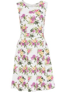 Платье с цветочным принтом (белый в цветочек) Bonprix