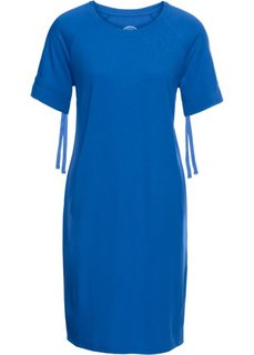 Платье из легкого трикотажа, короткий рукав (лазурный) Bonprix