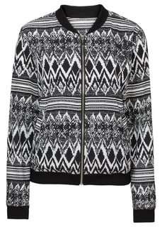 Куртка-блузон (черный/белый с рисунком) Bonprix