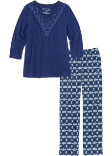 Пижама (полуночная синь с рисунком) Bonprix