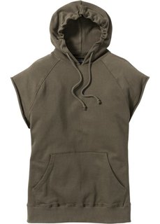 Свитшот Regular Fit без рукавов (темно-оливковый) Bonprix