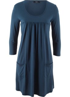 Трикотажное платье с рукавами 3/4 (темно-синий) Bonprix