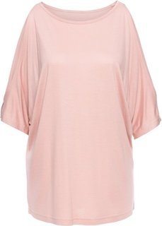 Футболка с вырезами (розовый) Bonprix