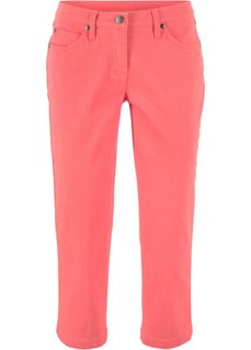 Брюки-стретч длиной 3/4 (коралловый) Bonprix