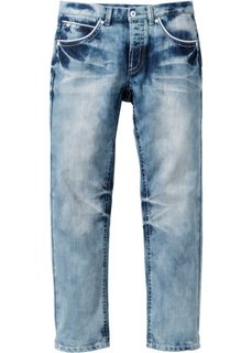 Джинсы прямые Regular Fit, длина (в дюймах) 32 (синий «потертый») Bonprix