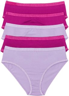 Трусики (5 шт.) (сиреневый/ярко-розовый) Bonprix