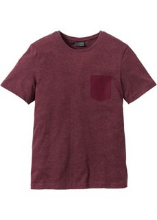 Футболка Slim Fit (бордовый меланж) Bonprix