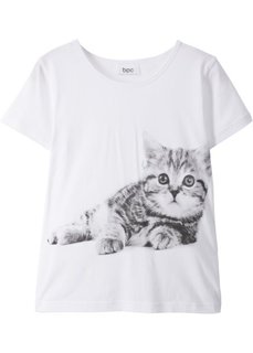 Футболка (белый с рисунком) Bonprix