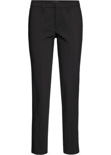 Брюки в деловом стиле с разрезами по краям брючин (черный) Bonprix