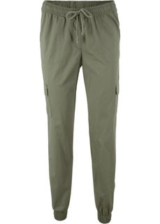 Брюки-карго длины 7/8 (оливковый) Bonprix
