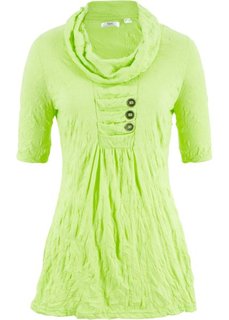 Туника из жатого трикотажа с рукавом 1/2 (зеленый киви) Bonprix
