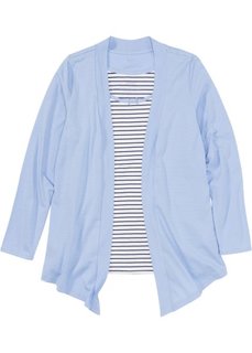 Куртка и топ из трикотажа (синий в полоску) Bonprix