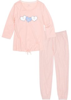 Пижама длиной 7/8 (розовый/кремовый) Bonprix