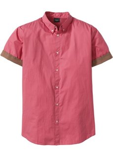 Рубашка Regular Fit с коротким рукавом (красная ягода) Bonprix