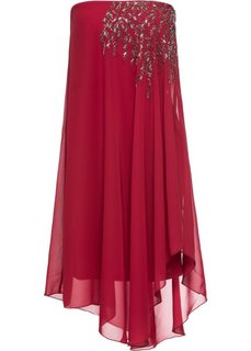 Платье на одно плечо (темно-красный) Bonprix