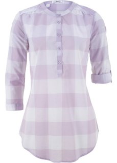 Блузка в клетку (фиолетовая орхидея/белый в клетку) Bonprix