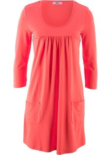 Трикотажное платье с рукавами 3/4 (омаровый) Bonprix