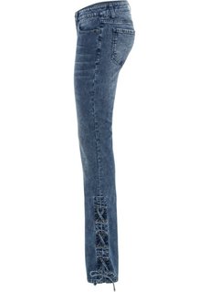 Джинсы Bootcut на шнуровке (синий) Bonprix