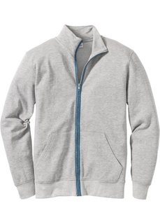 Куртка Regular Fit из трикотажа (светло-серый меланж) Bonprix