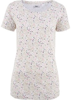 Футболка с рукавом 1/2 (белый с рисунком) Bonprix