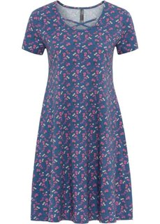 Платье с лентами (синий в цветочек) Bonprix