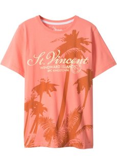 Футболка (лососевый с рисунком) Bonprix