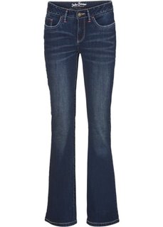 Джинсы стрейчевые расклешенные, cредний рост (N) (темно-синий) Bonprix