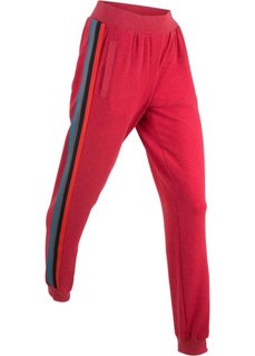 Брюки из легкого трикотажа (темно-красный меланж) Bonprix