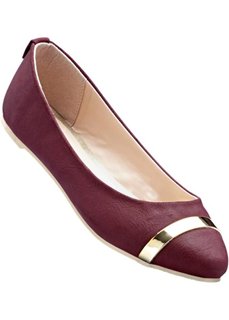 Балетки (бордовый) Bonprix