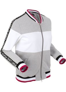 Куртка с длинным рукавом (светло-серый меланж) Bonprix