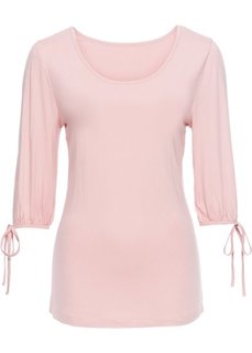 Футболка с разрезами (розовый) Bonprix