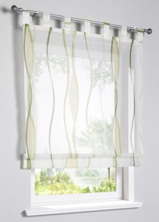 Римская штора, петли (кремовый/зеленый) Bonprix