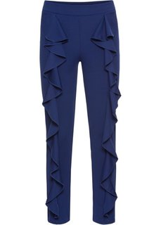 Брюки с воланами (полуночная синь) Bonprix