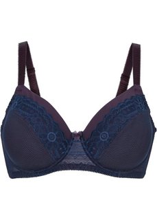 Бюстгальтер, чашка C (темно-синий/ежевичный) Bonprix